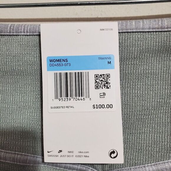 Nike Women's Sz M Dri-FIT One Luxe Leggings Pants Gray DD4553-073 NWT - Picture 9 of 14